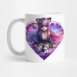 Purrfect Dreams - Cat Girl Mug